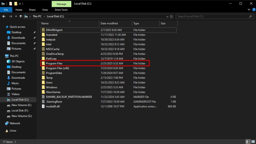 Opening program files