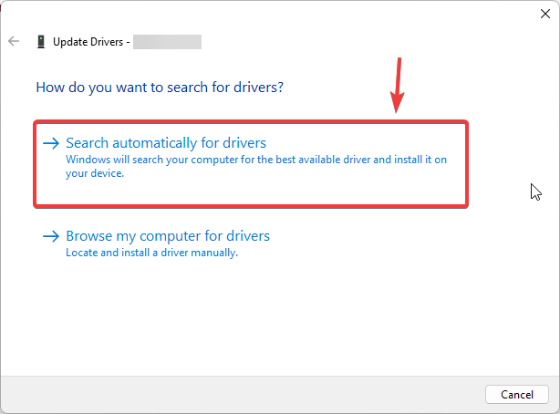 Automatic driver search