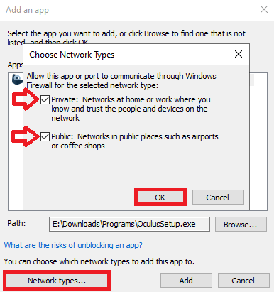 Network type selection