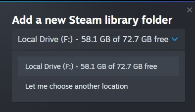 Custom location selection