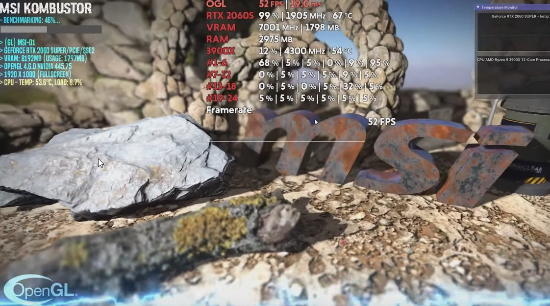 Kombustor stress test in progress