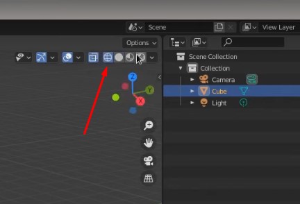 Blender wireframe viewport