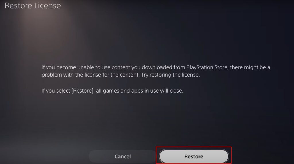 Black Ops 6 license restoration confirmation