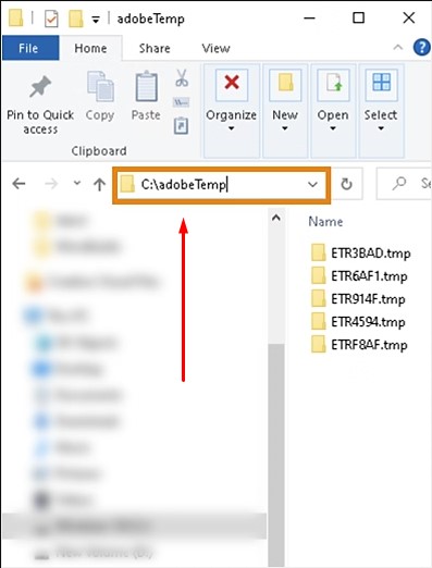 adobeTemp folder