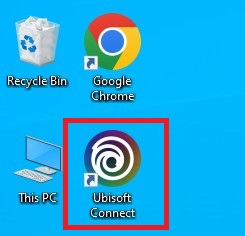 Ubisoft Connect shortcut icon on Windows desktop