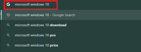 Search for Windows 10/11 ISO