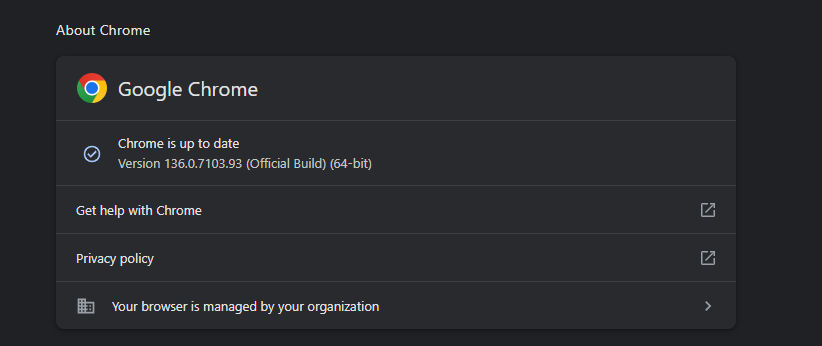 Installing browser update