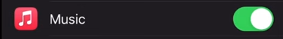 Apple Music enabled in Background App Refresh settings