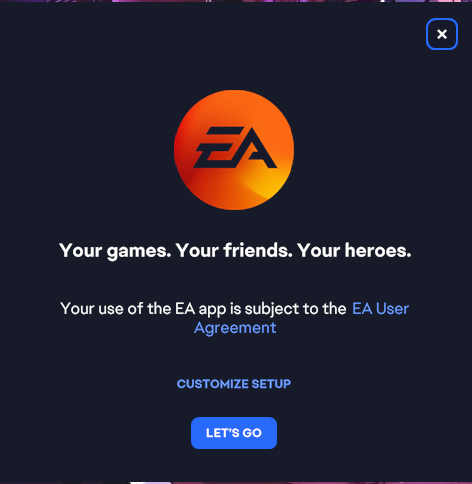 Customize EA setup