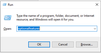 Run optional features