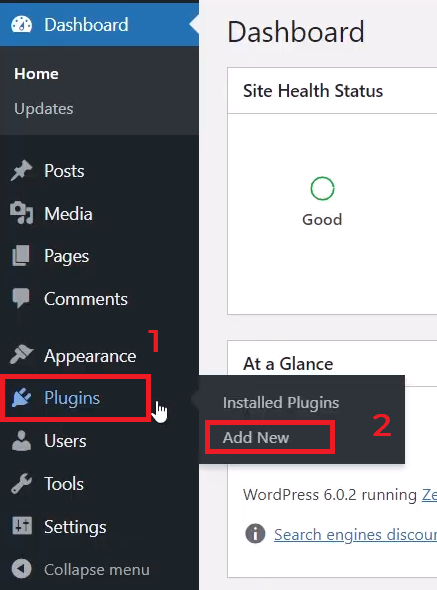 Add new plugin in WordPress