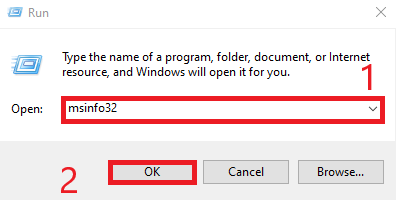 Run msinfo32