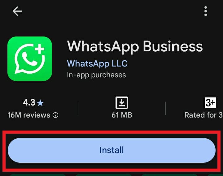 Download WhatsApp Business