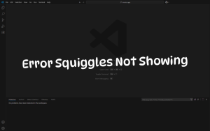 How to Fix Error Squiggles Not Showing in VS Code?