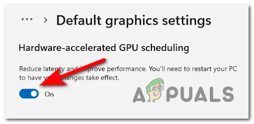 Disable hardware accelerated GPU scheduling