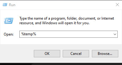 Accessing Temp folder