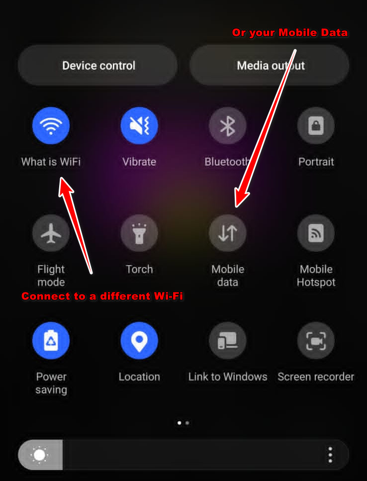 Switching networks for Free Fire error fix