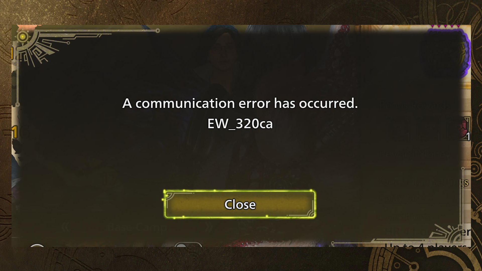 Error EW_320ca Screenshot