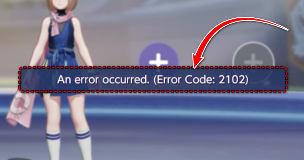 Pokémon Unite Error Code 2102 Screenshot