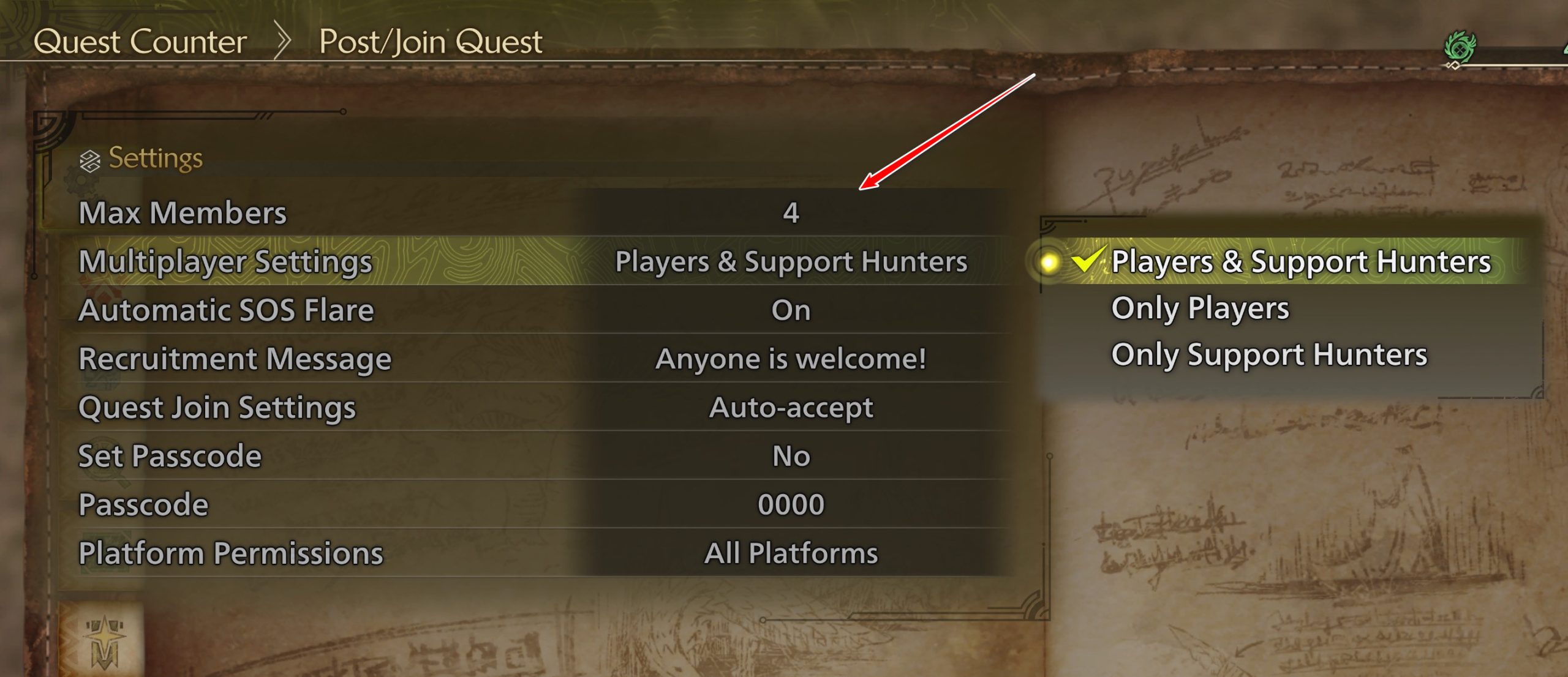 Player Limit Settings