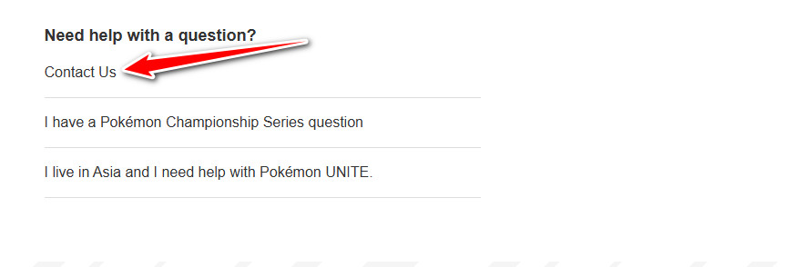 Pokémon Support Page