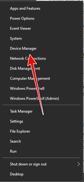 Open Device Manager in Windows