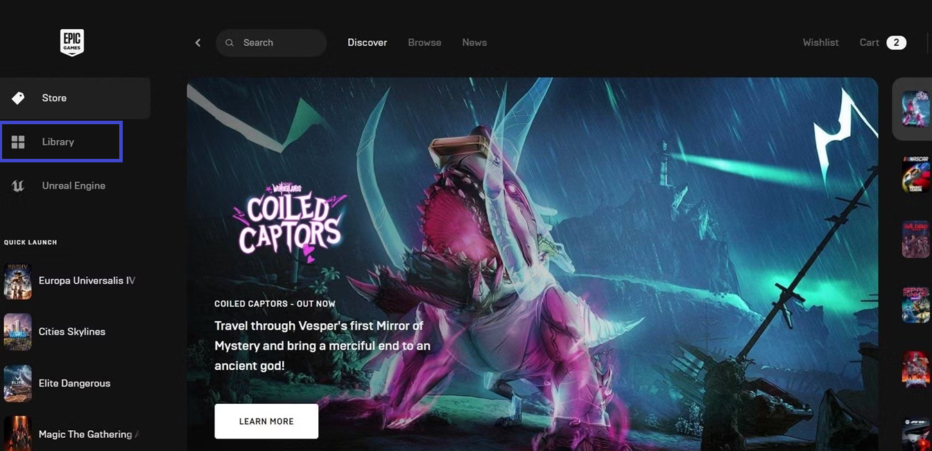 Epic Games Launcher Library