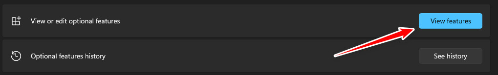 View features button