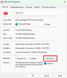 Fix: The file you are attempting to preview could harm your computer