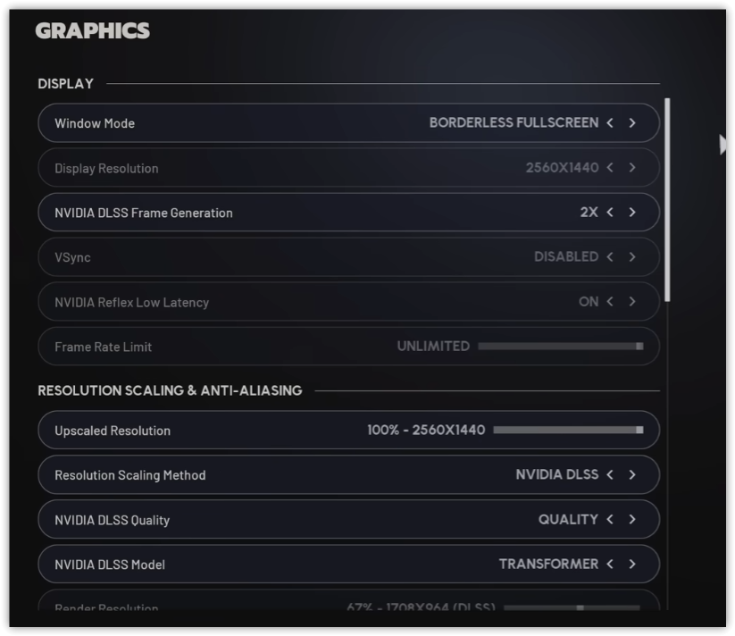 Lower graphics settings in ARC Raiders