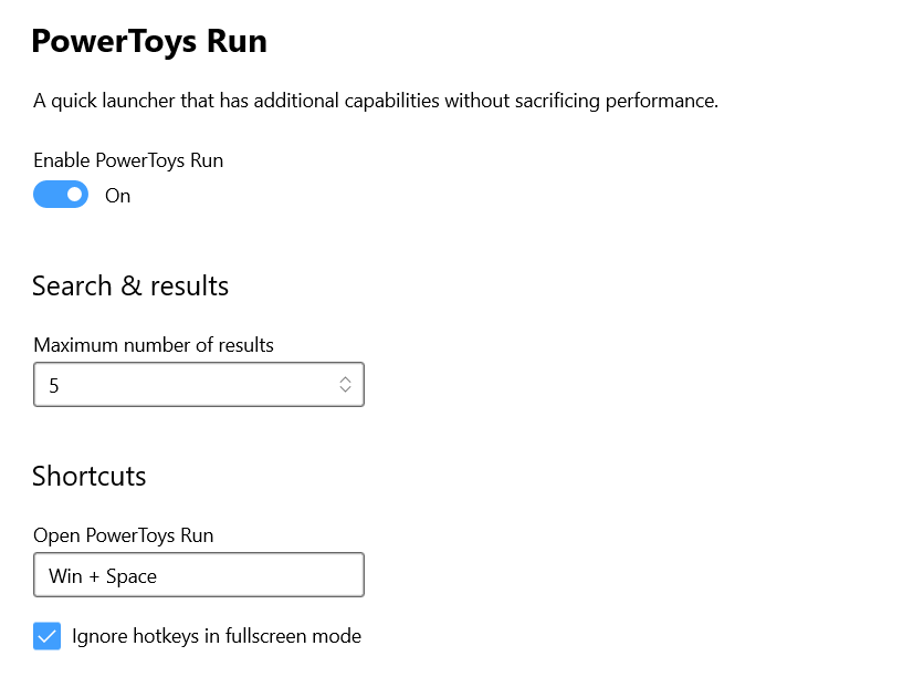 PowerToys Run shortcut not opening on Windows desktop