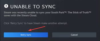 Steam on Windows showing a game as Out of Sync or unable to sync cloud saves before launch.