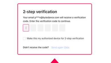 TikTok login screen waiting for a verification code that never arrives by SMS or email.