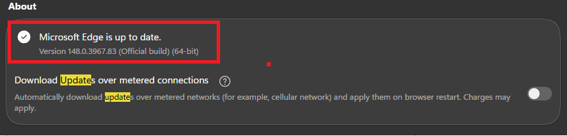 Microsoft Edge and Google Chrome update pages open while troubleshooting Xbox Cloud Gaming input problems.