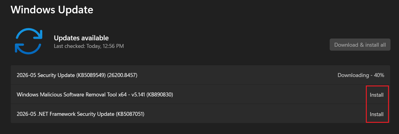 Windows Update in Windows 11 checking for updates while troubleshooting Bluetooth audio with no sound.
