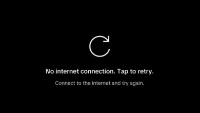 YouTube app showing no internet connection or tap to retry despite the phone being online.