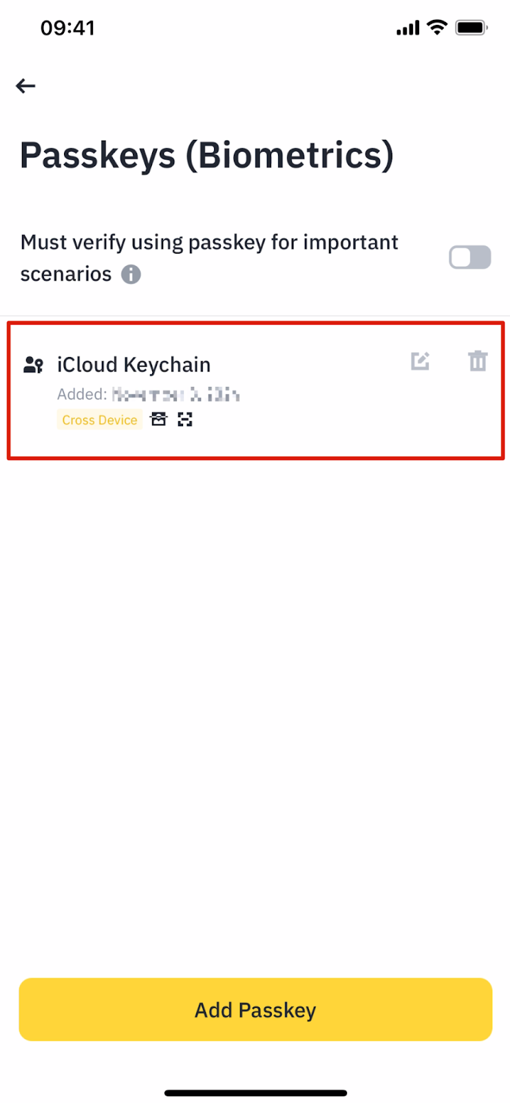 Binance security verification screen switching from a failed code route to another 2FA method such as passkey or Google Authenticator.