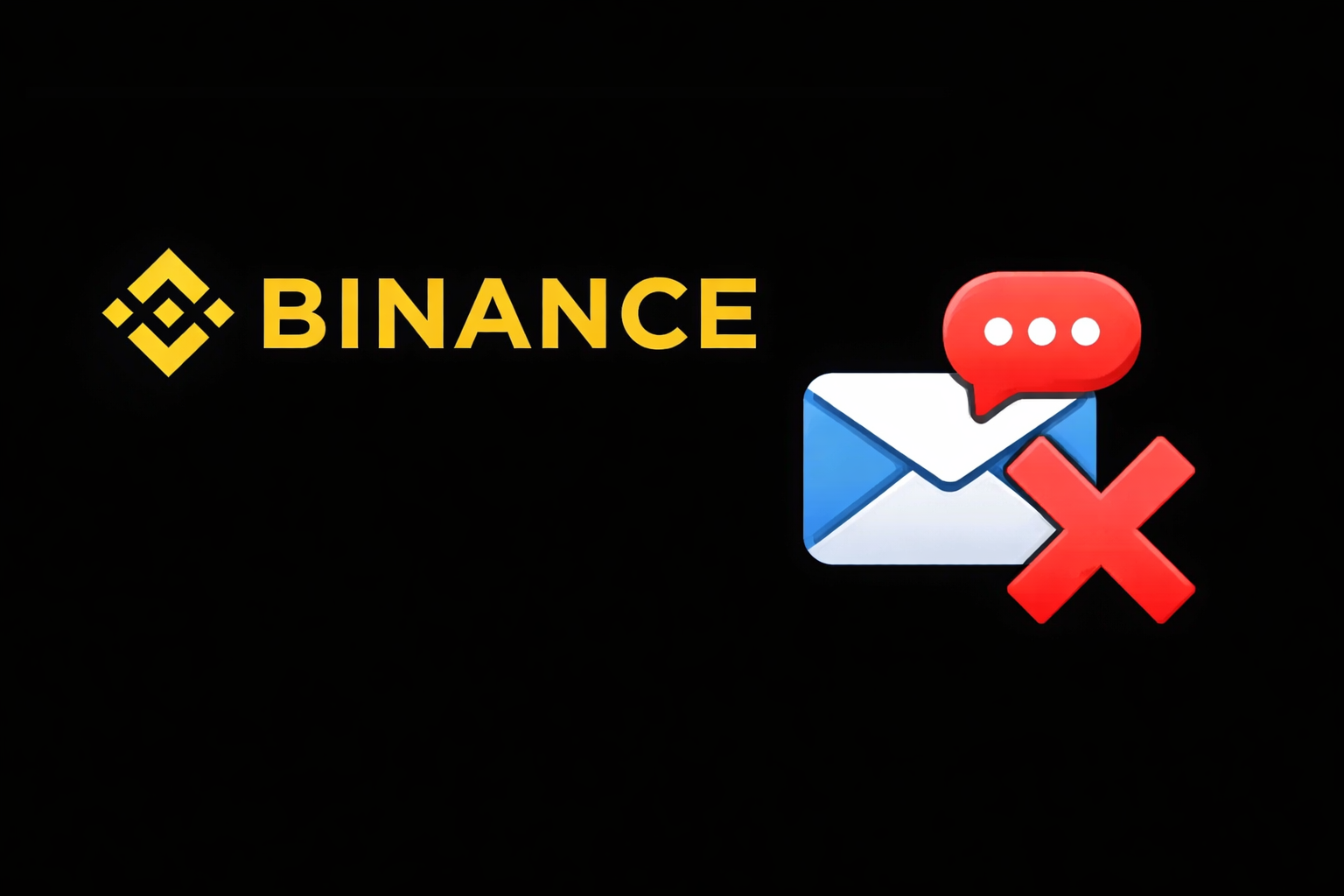 Binance login or security verification screen waiting for a code that never arrives by email or SMS.