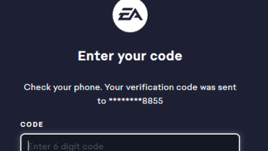 EA login screen waiting for a verification code email or text message that never arrives.