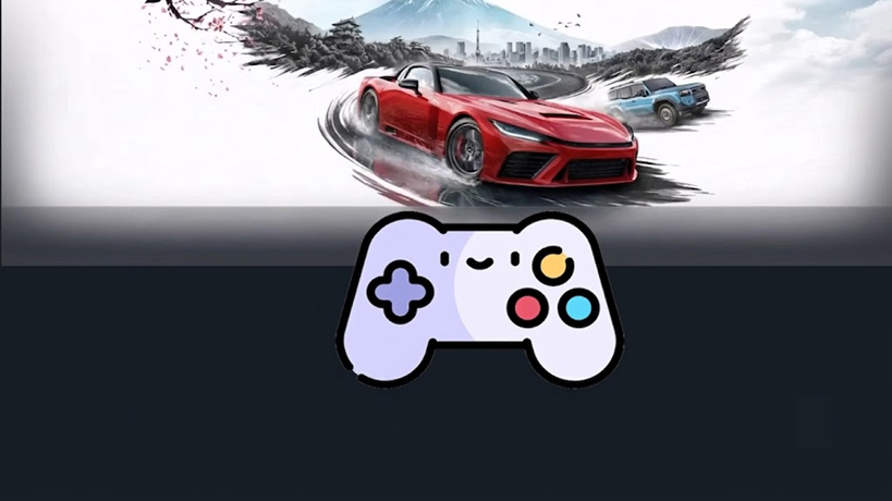 Forza Horizon 6 on PC showing keyboard prompts while a connected controller or gamepad is not working.