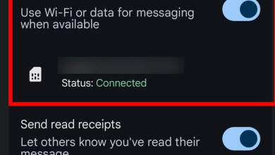 Google Messages on Android showing RCS chats not connected or not working correctly.