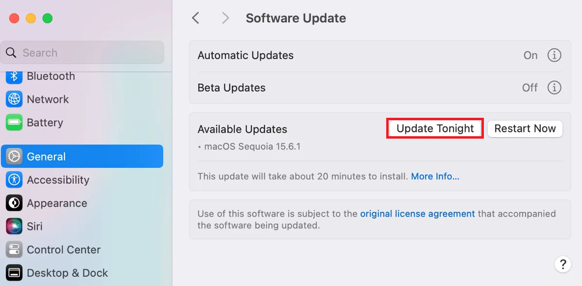 Software Update screens open on both iPhone and Mac while Universal Clipboard is being repaired.