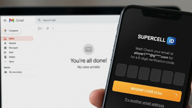 Supercell ID login screen waiting for a verification code email that never arrives.
