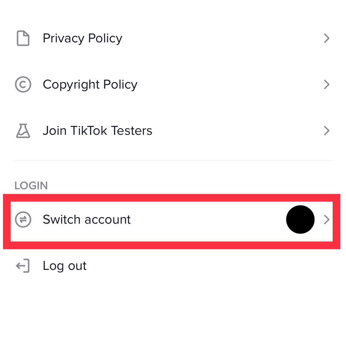 TikTok feed controls such as Manage Topics and Not interested being shown as official scroll-related tools.