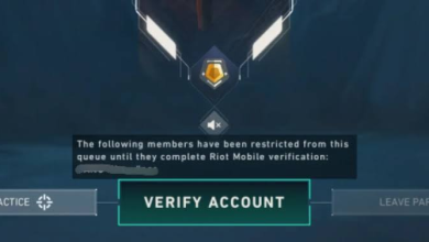 Riot account and VALORANT client showing email verification and Verify Account prompts for the same player.