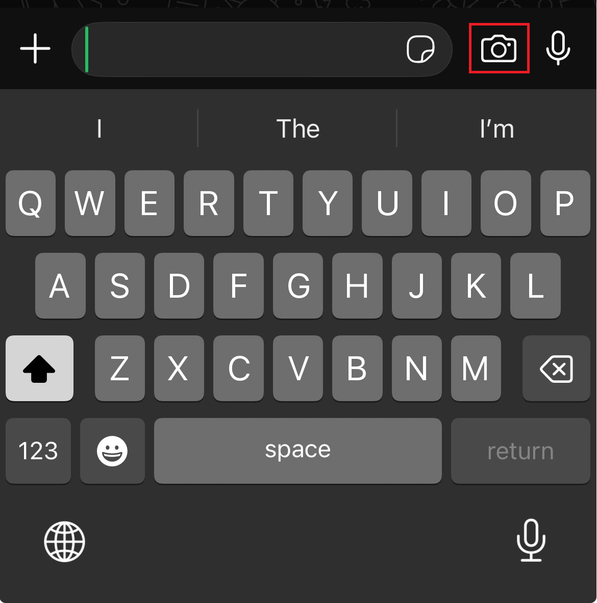 WhatsApp camera and fresh photo send test being used to check whether the HD option appears.