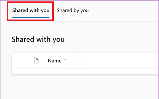 OneDrive Shared with you page showing a shared folder and the Add shortcut to My files option.
