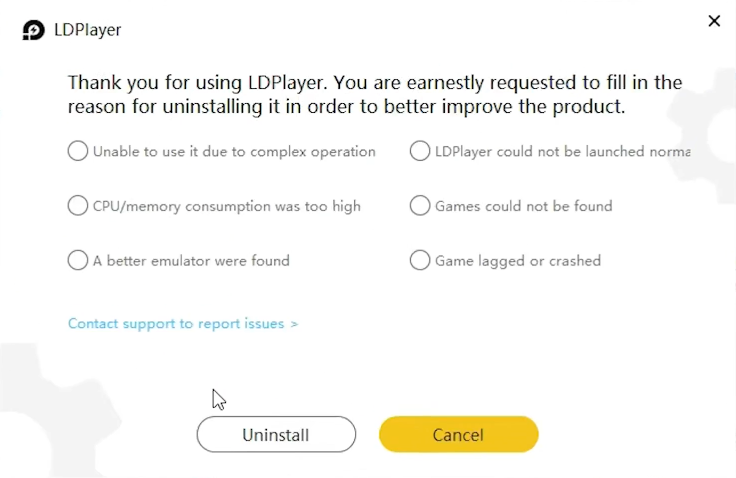 Reinstalling LDPlayer while temporarily disabling third-party antivirus that may have removed emulator components.