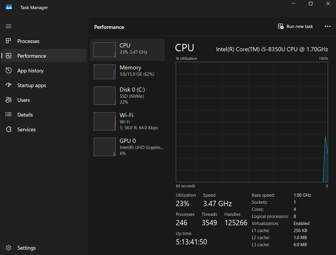 Task Manager on Windows closing heavy background apps before reopening LDPlayer stuck at 94 percent.